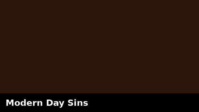 Modern Day Sins preview