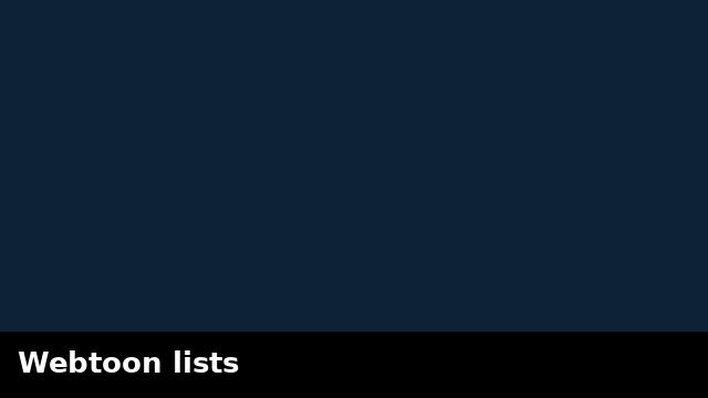 Webtoon lists preview